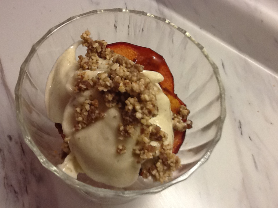 Grilled Peach Sundae - Southern Vegan Kitchen